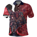 Personalised Melbourne Demons Polo Shirt Trippy Psychedelic Abstract Art Mascot Football Fans