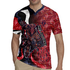 Personalised Melbourne Demons Rugby Jersey Trippy Psychedelic Abstract Art Mascot Football Fans