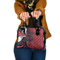 Personalised Melbourne Demons Shoulder Handbag Trippy Psychedelic Abstract Art Mascot Football Fans