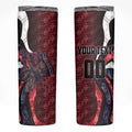 Personalised Melbourne Demons Skinny Tumbler Trippy Psychedelic Abstract Art Mascot Football Fans