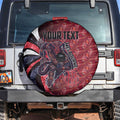 Personalised Melbourne Demons Spare Tire Cover Trippy Psychedelic Abstract Art Mascot Football Fans