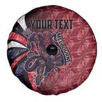 Personalised Melbourne Demons Spare Tire Cover Trippy Psychedelic Abstract Art Mascot Football Fans