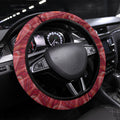 Melbourne Demons Steering Wheel Cover Trippy Psychedelic Abstract Art Mascot Football Fans