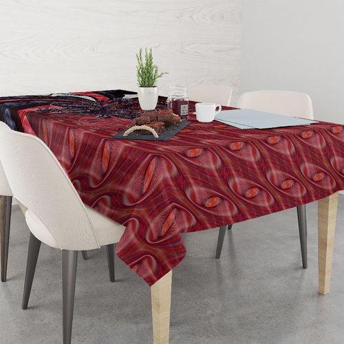 Personalised Melbourne Demons Tablecloth Trippy Psychedelic Abstract Art Mascot Football Fans