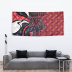 Personalised Melbourne Demons Tapestry Trippy Psychedelic Abstract Art Mascot Football Fans