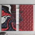 Personalised Melbourne Demons Window Curtain Trippy Psychedelic Abstract Art Mascot Football Fans