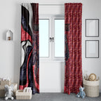 Personalised Melbourne Demons Window Curtain Trippy Psychedelic Abstract Art Mascot Football Fans