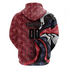 Personalised Melbourne Demons Zip Hoodie Trippy Psychedelic Abstract Art Mascot Football Fans