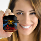 Didgeridoo AirPods Case Australian Aboriginal Sun Motif Indigenous Art