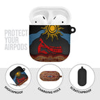 Didgeridoo AirPods Case Australian Aboriginal Sun Motif Indigenous Art