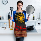 Didgeridoo Apron Australian Aboriginal Sun Motif Indigenous Art