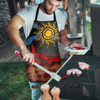 Didgeridoo Apron Australian Aboriginal Sun Motif Indigenous Art