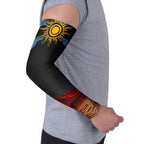Didgeridoo Arm Sleeves Australian Aboriginal Sun Motif Indigenous Art