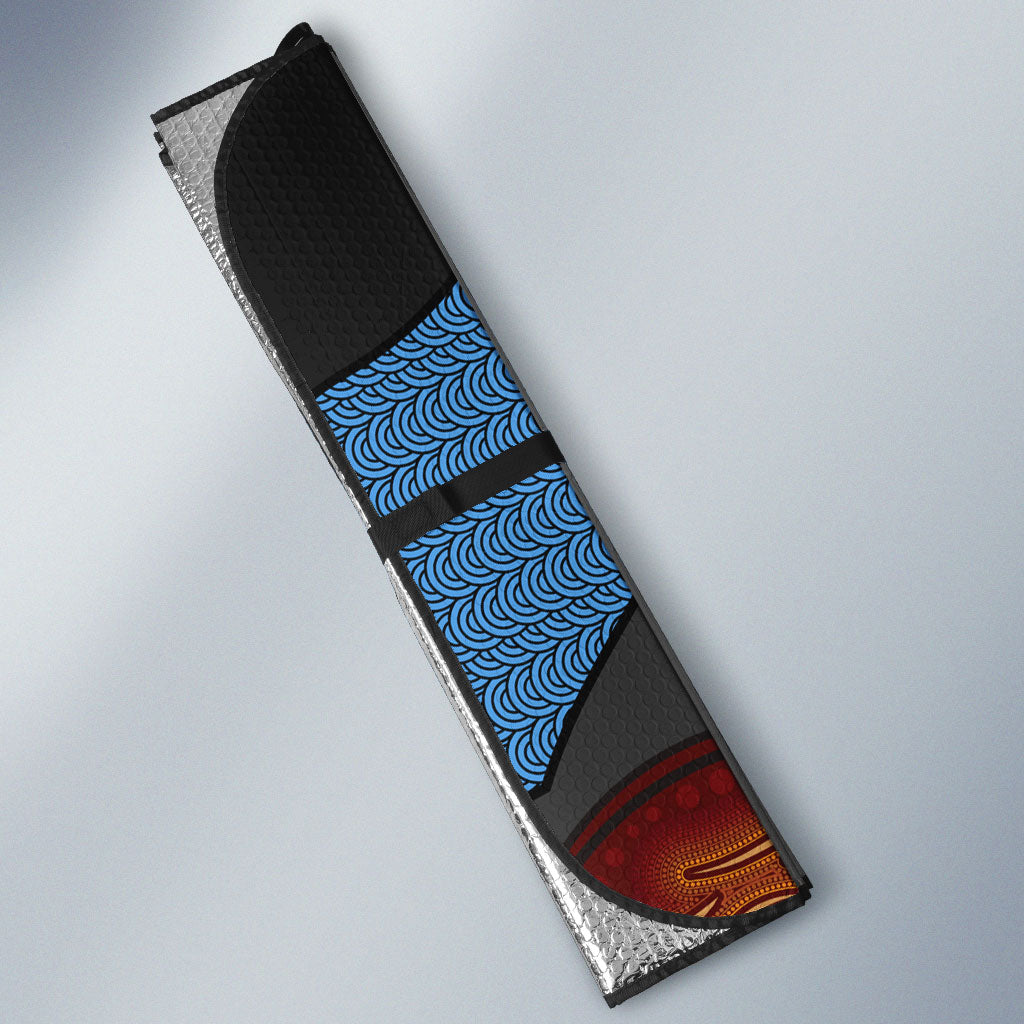 Didgeridoo Auto Sun Shade Australian Aboriginal Sun Motif Indigenous Art