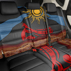 Didgeridoo Back Car Seat Cover Australian Aboriginal Sun Motif Indigenous Art