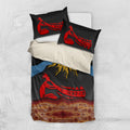 Didgeridoo Bedding Set Australian Aboriginal Sun Motif Indigenous Art
