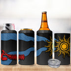 Didgeridoo 4 in 1 Can Cooler Tumbler Australian Aboriginal Sun Motif Indigenous Art