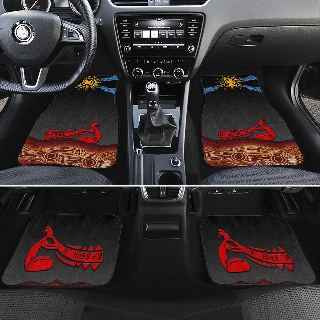 Didgeridoo Car Mats Australian Aboriginal Sun Motif Indigenous Art