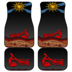 Didgeridoo Car Mats Australian Aboriginal Sun Motif Indigenous Art