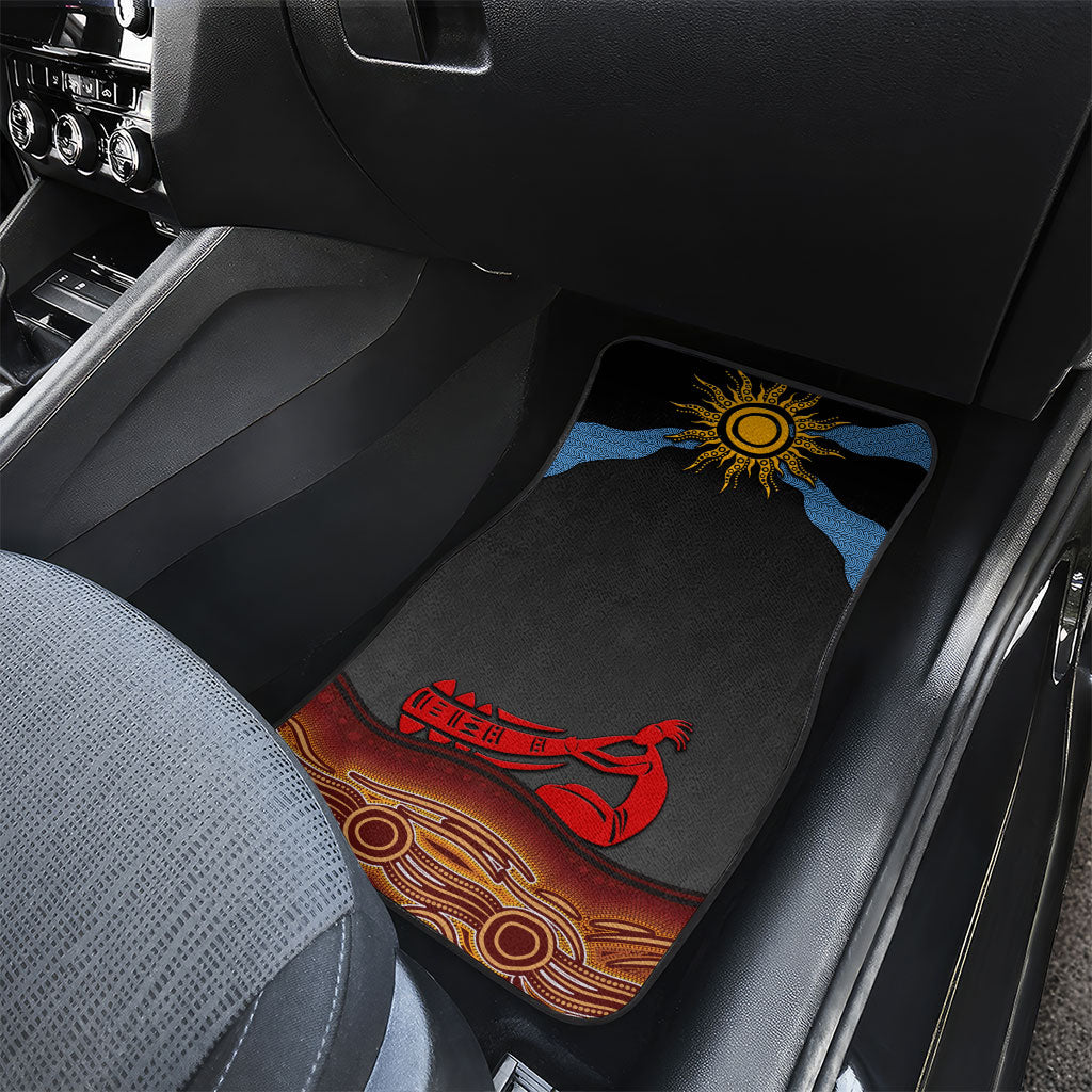 Didgeridoo Car Mats Australian Aboriginal Sun Motif Indigenous Art
