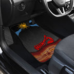 Didgeridoo Car Mats Australian Aboriginal Sun Motif Indigenous Art