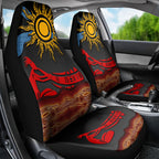 Didgeridoo Car Seat Cover Australian Aboriginal Sun Motif Indigenous Art