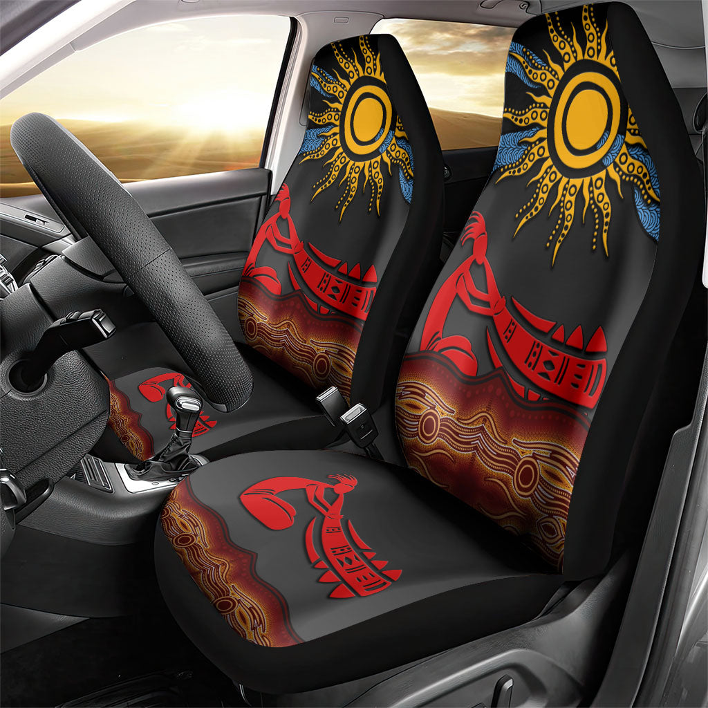 Didgeridoo Car Seat Cover Australian Aboriginal Sun Motif Indigenous Art