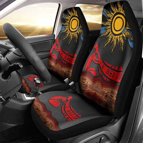 Didgeridoo Car Seat Cover Australian Aboriginal Sun Motif Indigenous Art