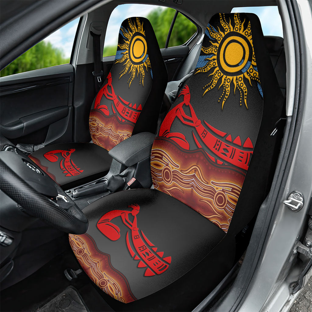 Didgeridoo Car Seat Cover Australian Aboriginal Sun Motif Indigenous Art