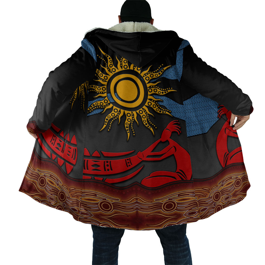 Didgeridoo Cloak Australian Aboriginal Sun Motif Indigenous Art