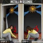 Didgeridoo Door Cover Australian Aboriginal Sun Motif Indigenous Art