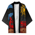 Didgeridoo Kimono Australian Aboriginal Sun Motif Indigenous Art