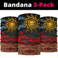 Didgeridoo Neck Gaiter Australian Aboriginal Sun Motif Indigenous Art
