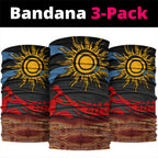 Didgeridoo Neck Gaiter Australian Aboriginal Sun Motif Indigenous Art
