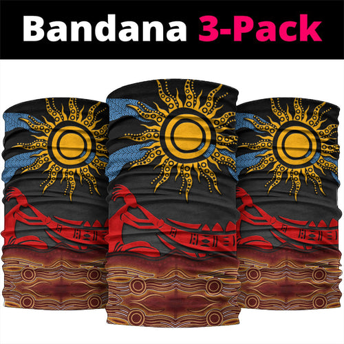 Didgeridoo Neck Gaiter Australian Aboriginal Sun Motif Indigenous Art