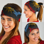 Didgeridoo Neck Gaiter Australian Aboriginal Sun Motif Indigenous Art