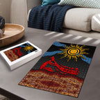 Didgeridoo Puzzle Australian Aboriginal Sun Motif Indigenous Art