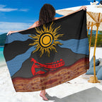 Didgeridoo Sarong Australian Aboriginal Sun Motif Indigenous Art