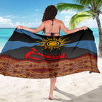 Didgeridoo Sarong Australian Aboriginal Sun Motif Indigenous Art