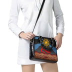 Didgeridoo Shoulder Handbag Australian Aboriginal Sun Motif Indigenous Art