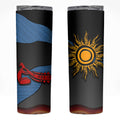 Didgeridoo Skinny Tumbler Australian Aboriginal Sun Motif Indigenous Art