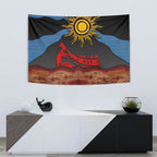 Didgeridoo Tapestry Australian Aboriginal Sun Motif Indigenous Art