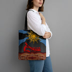 Didgeridoo Tote Bag Australian Aboriginal Sun Motif Indigenous Art