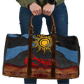 Didgeridoo Travel Bag Australian Aboriginal Sun Motif Indigenous Art
