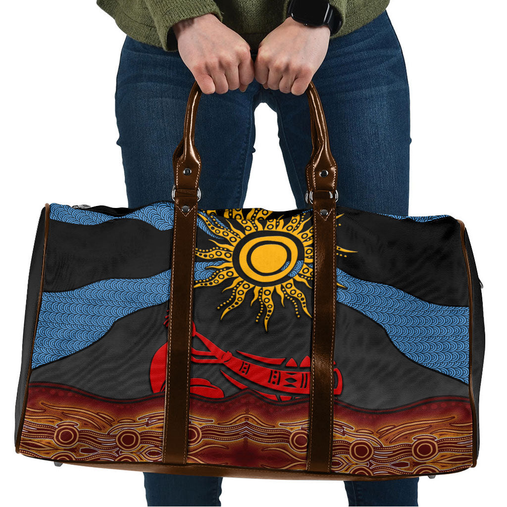 Didgeridoo Travel Bag Australian Aboriginal Sun Motif Indigenous Art