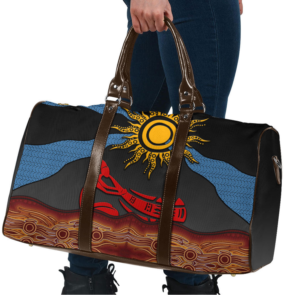 Didgeridoo Travel Bag Australian Aboriginal Sun Motif Indigenous Art