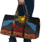 Didgeridoo Travel Bag Australian Aboriginal Sun Motif Indigenous Art