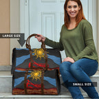 Didgeridoo Travel Bag Australian Aboriginal Sun Motif Indigenous Art