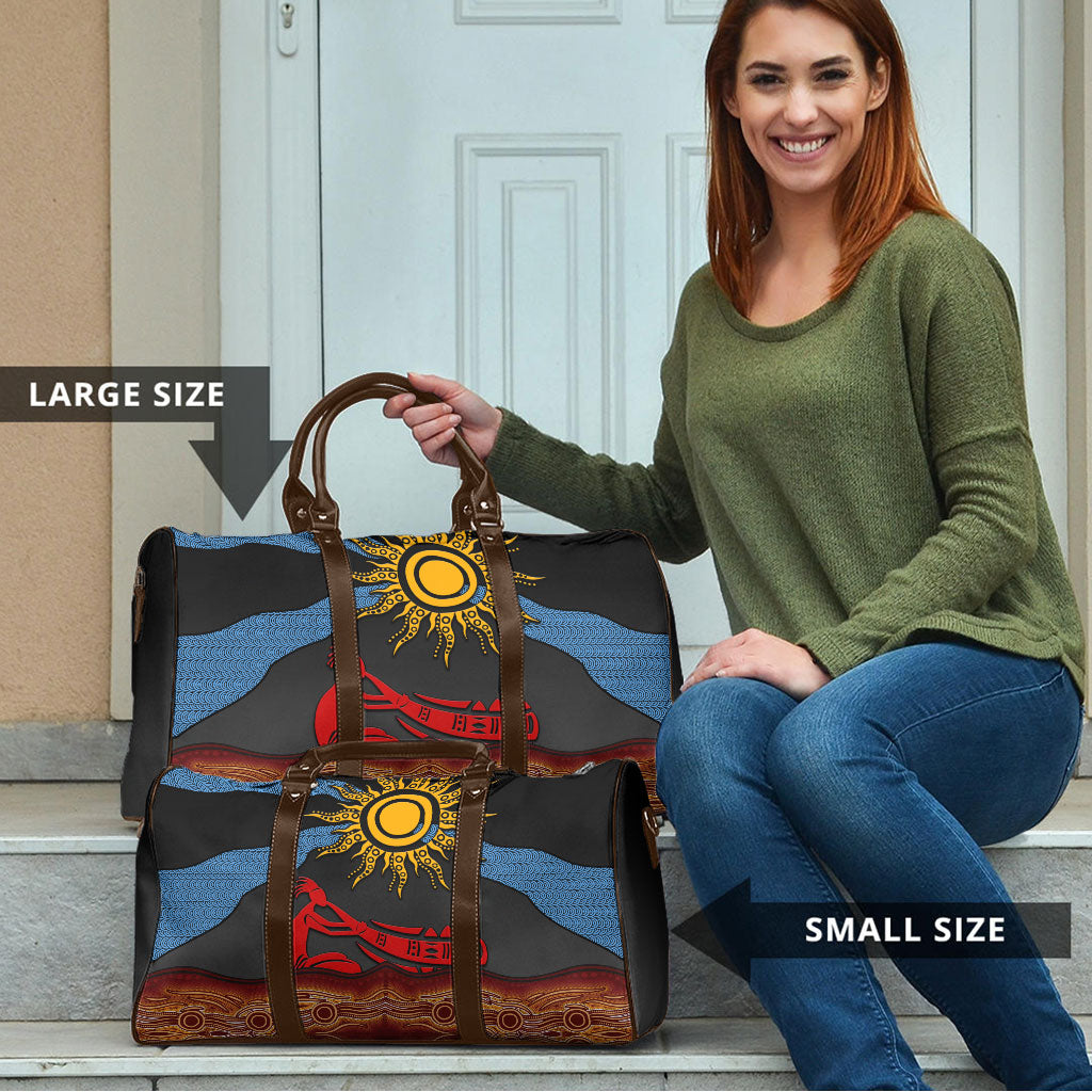 Didgeridoo Travel Bag Australian Aboriginal Sun Motif Indigenous Art