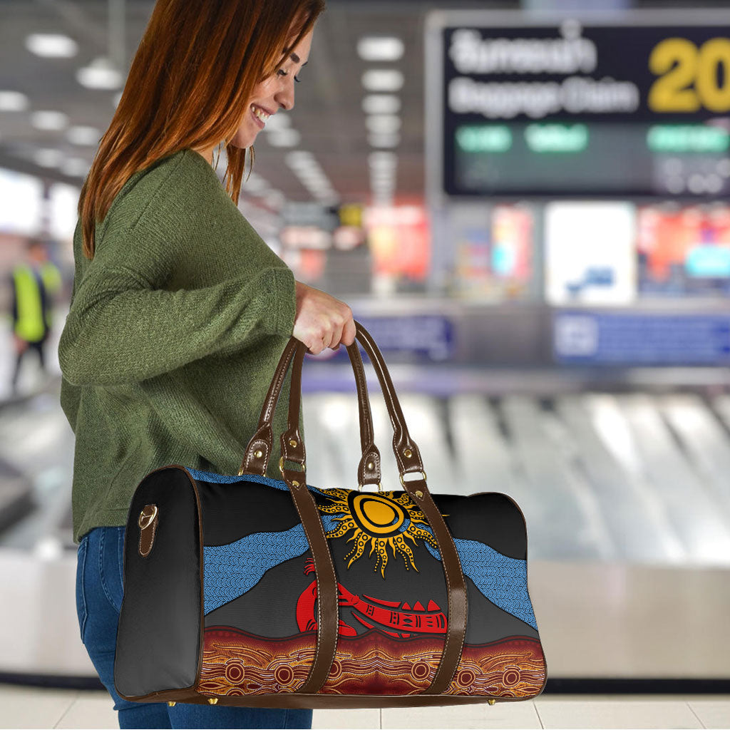 Didgeridoo Travel Bag Australian Aboriginal Sun Motif Indigenous Art